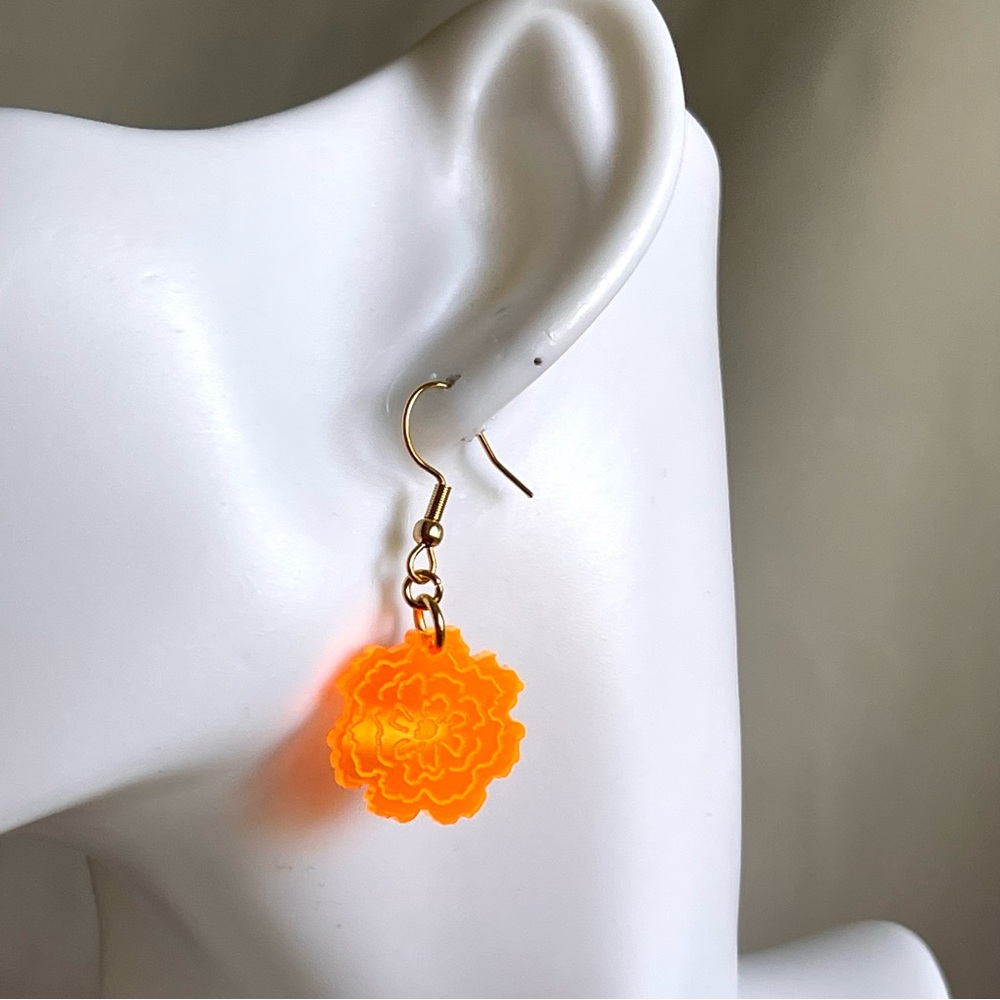 Marigold Acrylic Earrings